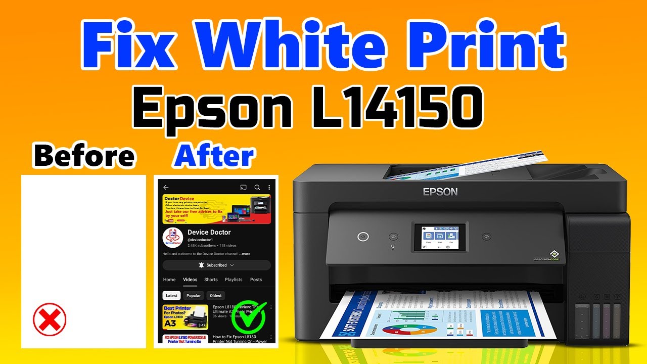 Epson L14150 Printer Complete Color & Nozzle Fix | Step-by-Step Cleaning & Restoration
