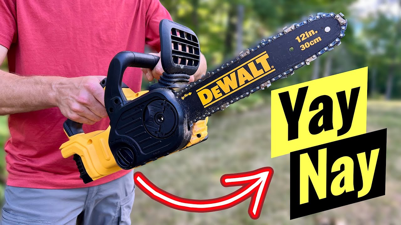 Хороши ли электрические цепные пилы? Обзор цепной пилы DeWalt 20V