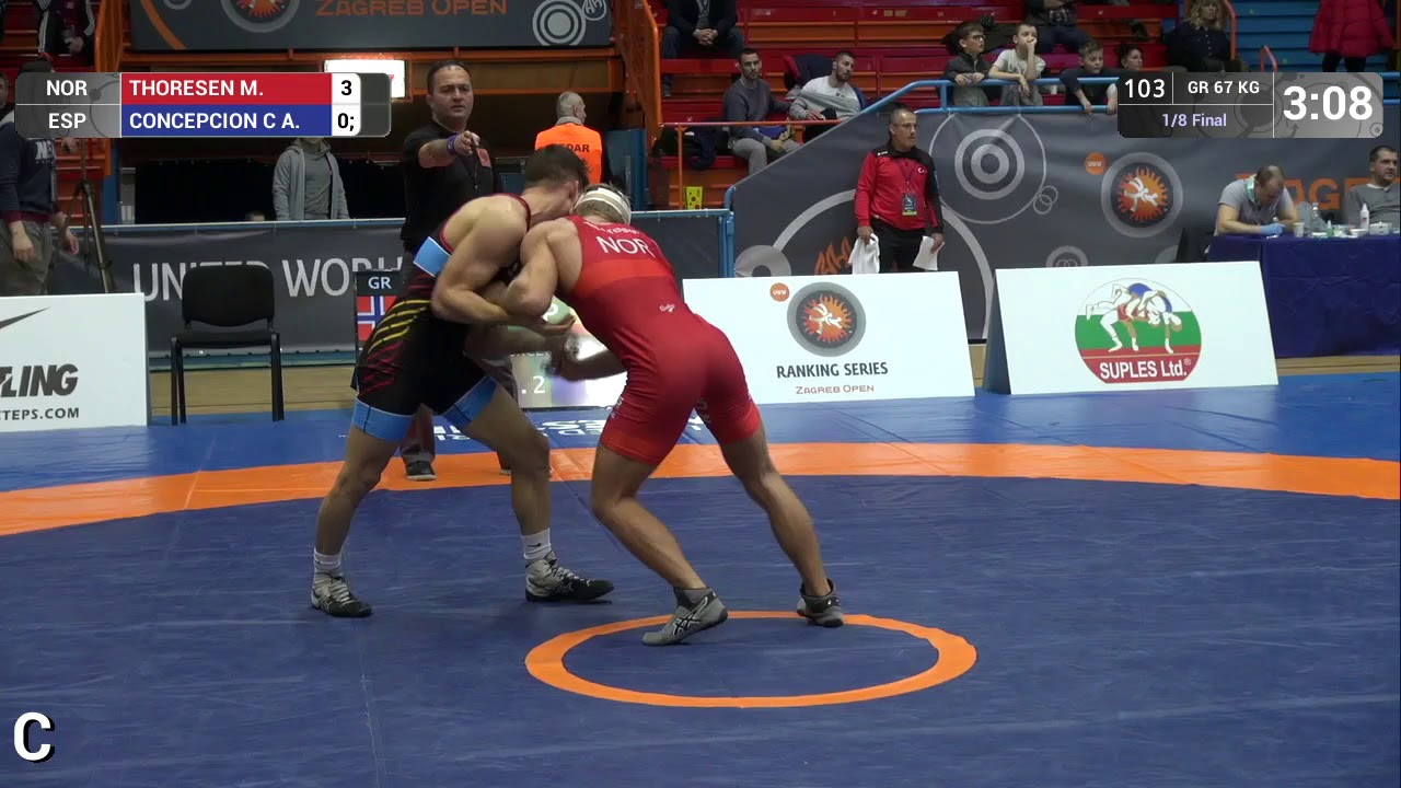 1/8 GR - 67 kg: M. THORESEN (NOR) v. A. CONCEPCION C (ESP)