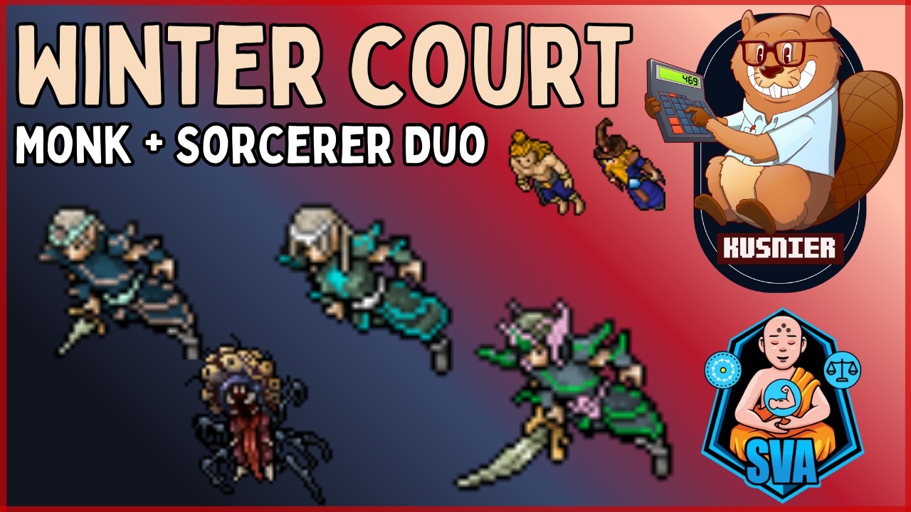 Winter Court | Monk + Sorcerer Duo Showcase | Level 250+ | Tibia