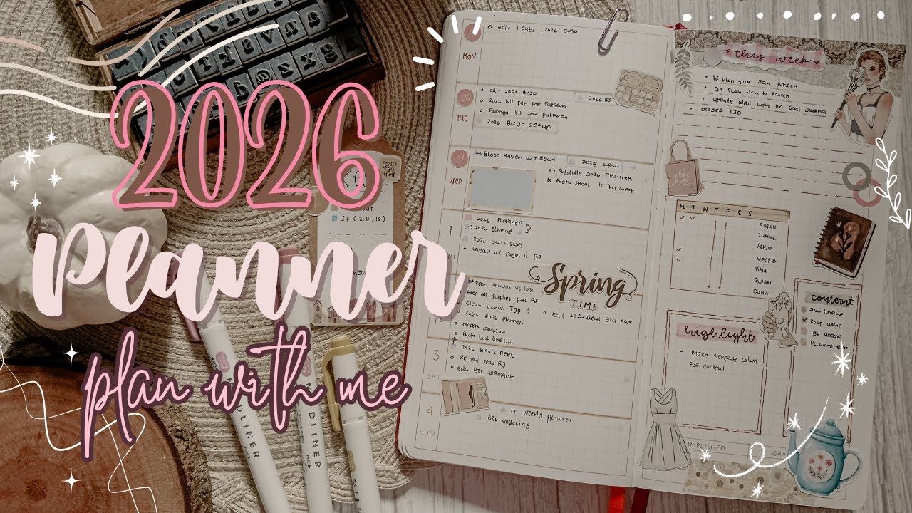 2026 Planner Setup | Habonichi Week Alternative | Trying Planner for 1st Time