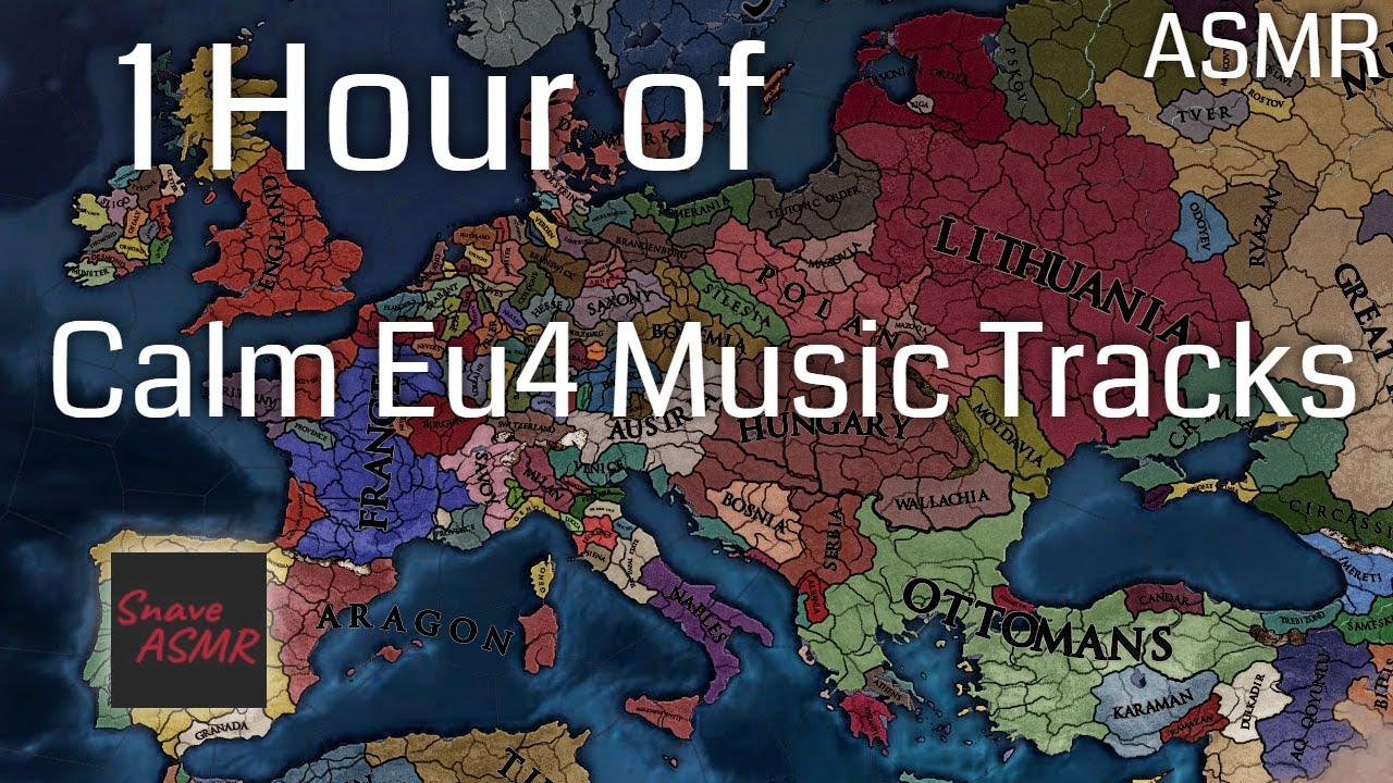1 Hour of Relaxing Music Tracks in Europa Universalis IV - ASMR