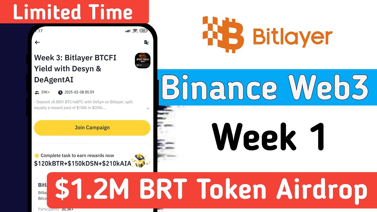 Binance Web3 New Airdrop ! Binance WEB3 x Bitlayer Airdrop - Week 1 | Bitlayer | Mahmudul Official