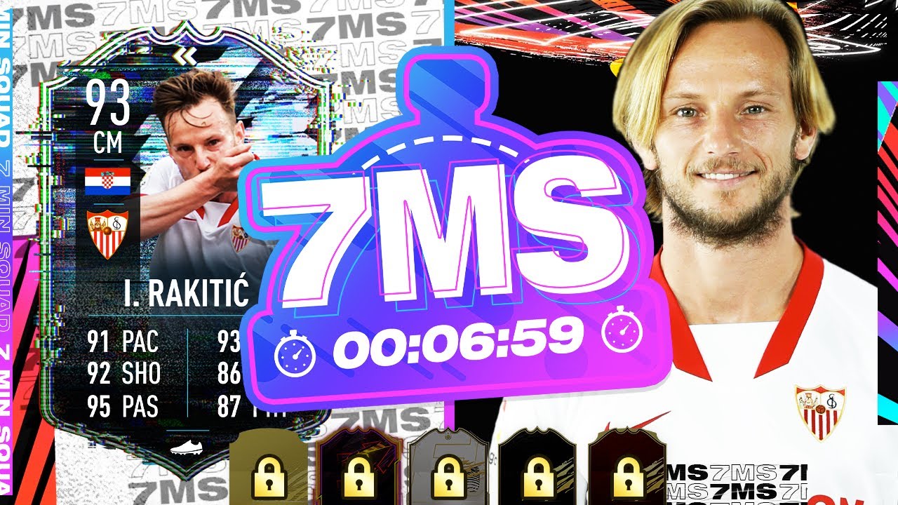 WHAT A CARD! UNBELIEVABLE 93 FLASHBACK RAKITIC 7 MINUTE SQUAD BUILDER!! - FIFA 21 ULTIMATE TEAM