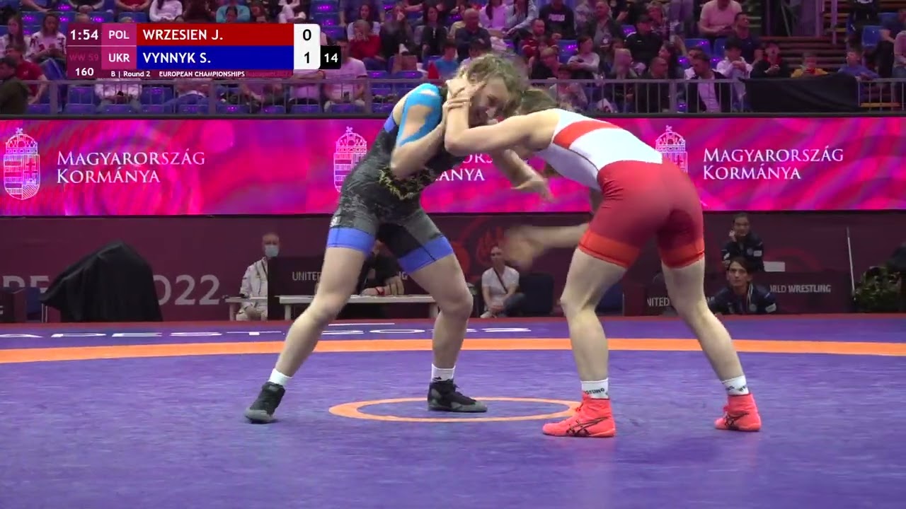 Round 2 WW - 59 kg: J. WRZESIEN (POL) v. S. VYNNYK (UKR)