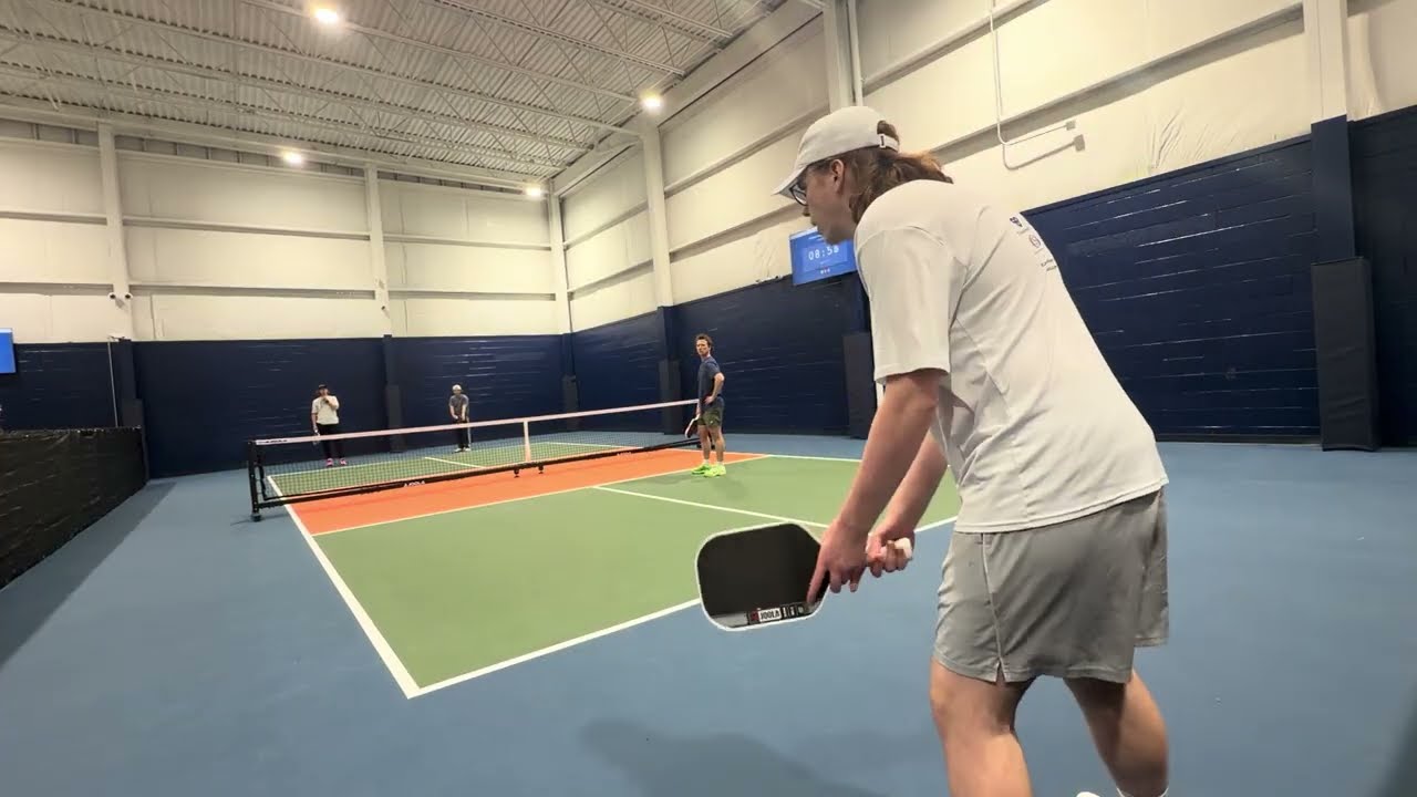 4.5 Pickleball Doubles. Pressure Dinks, Counters and Drops. Playing Smart? Dan/Jeremy vs Gabe/Matt 2