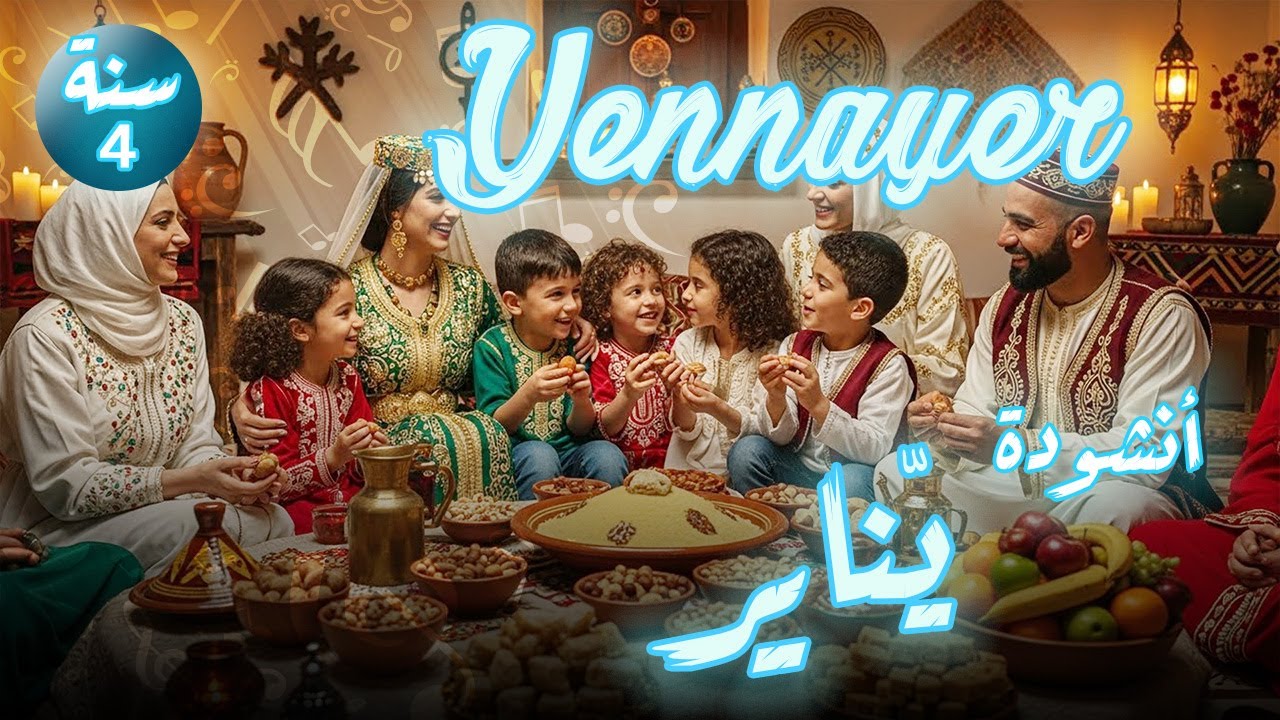 أنشودة Yennayer يناير بالفرنسية  السنة الرابعة 4-مترجمة-