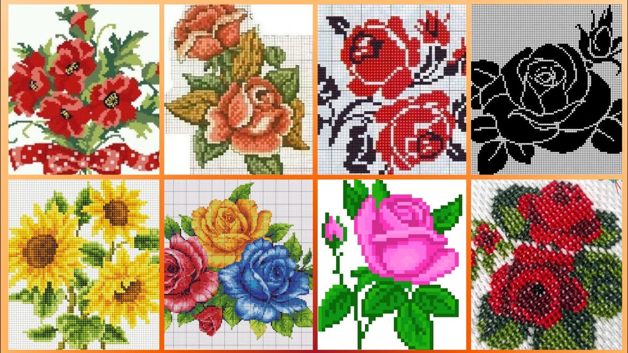 #1 Потрясающие и элегантные схемы для вышивки крестом/идеи дизайна вышивки чарсути. Вышивка ручно...
