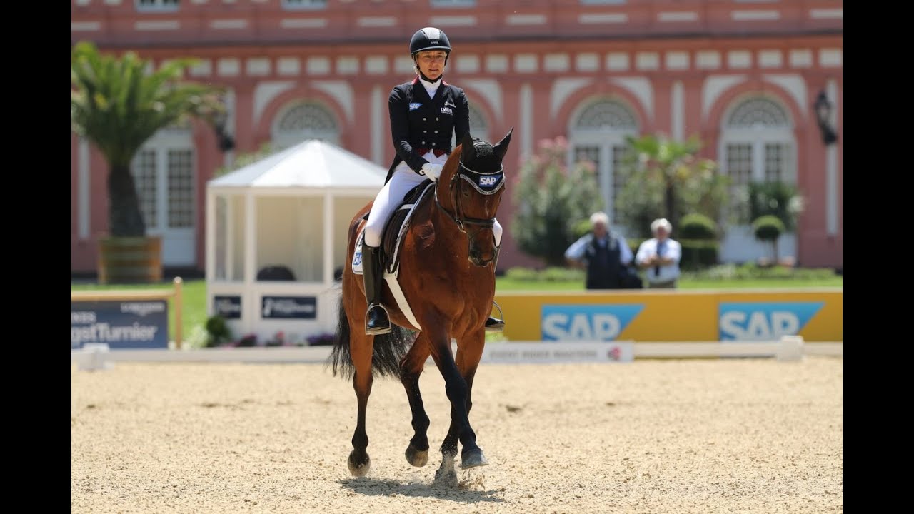 Ingrid Klimke and SAP Hale Bob's record best Event Rider Masters dressage test from Wiesbaden