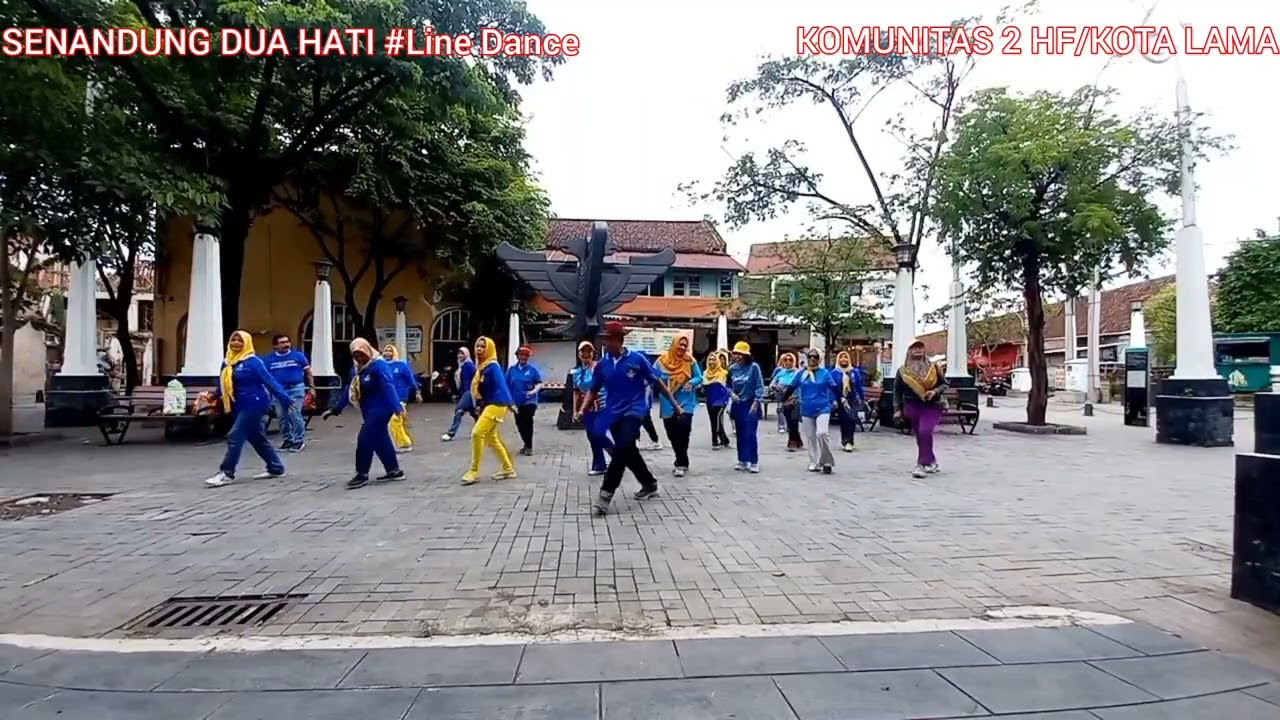 SENANDUNG DUA HATI#CHOREO by:Bp SUROTO (INA) Jan 2026.DEMO by: KOMUNITAS 2HF.PATUNG GARUDA KOTA LAMA