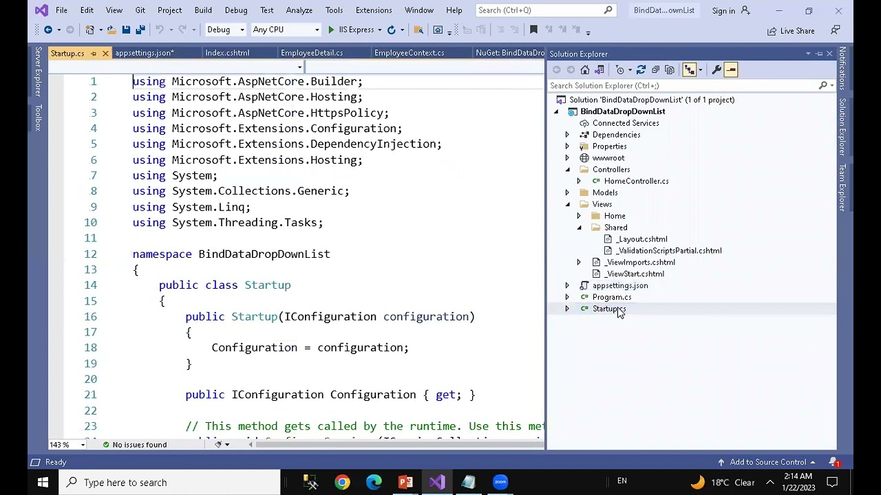 Asp Net Core Bind Data to  DropDownList from Database