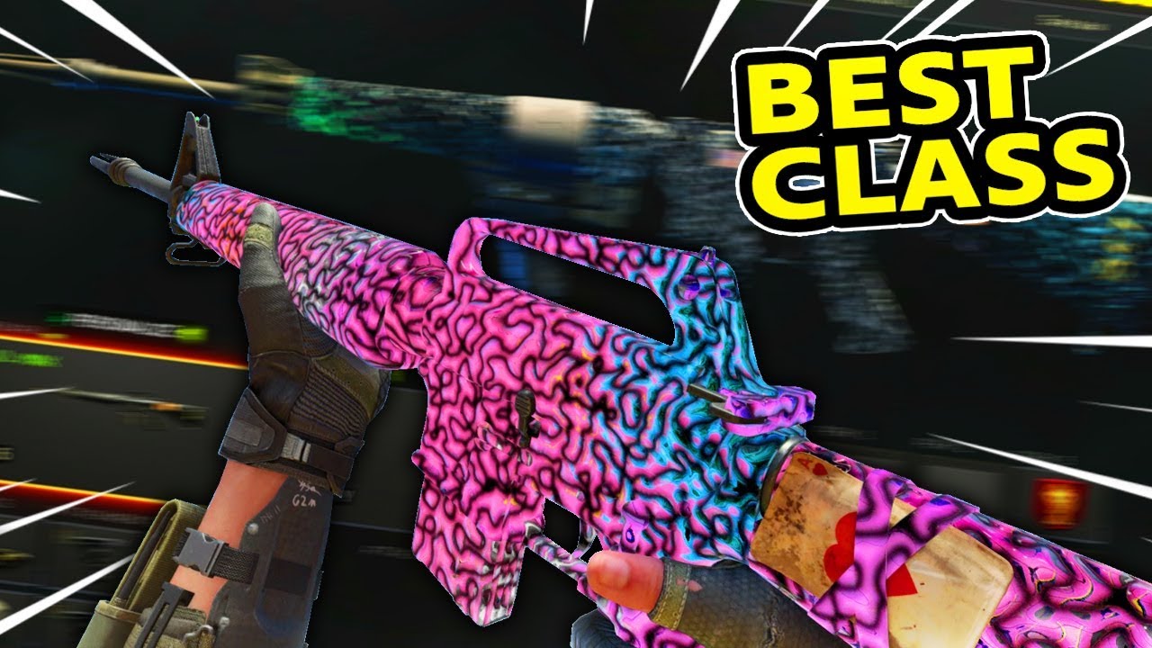 ONE BURST DLC WEAPON CLASS SETUP! BO4 (M16)