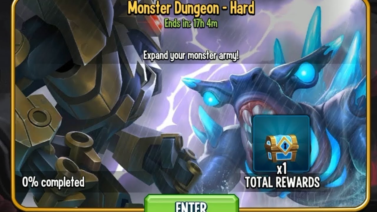 Monster Dungeon - Hard completely Gameplay.#monsterlegends #gameplay #usa #monsterlegendsgameplay 