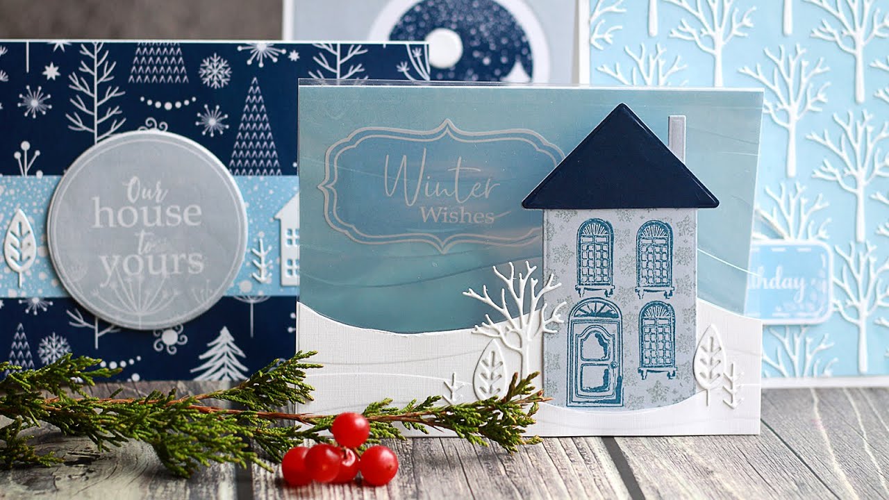 25 DAYS OF CHRISTMAS 2019 - DAY 13 - 1 Kit - 4 Cards