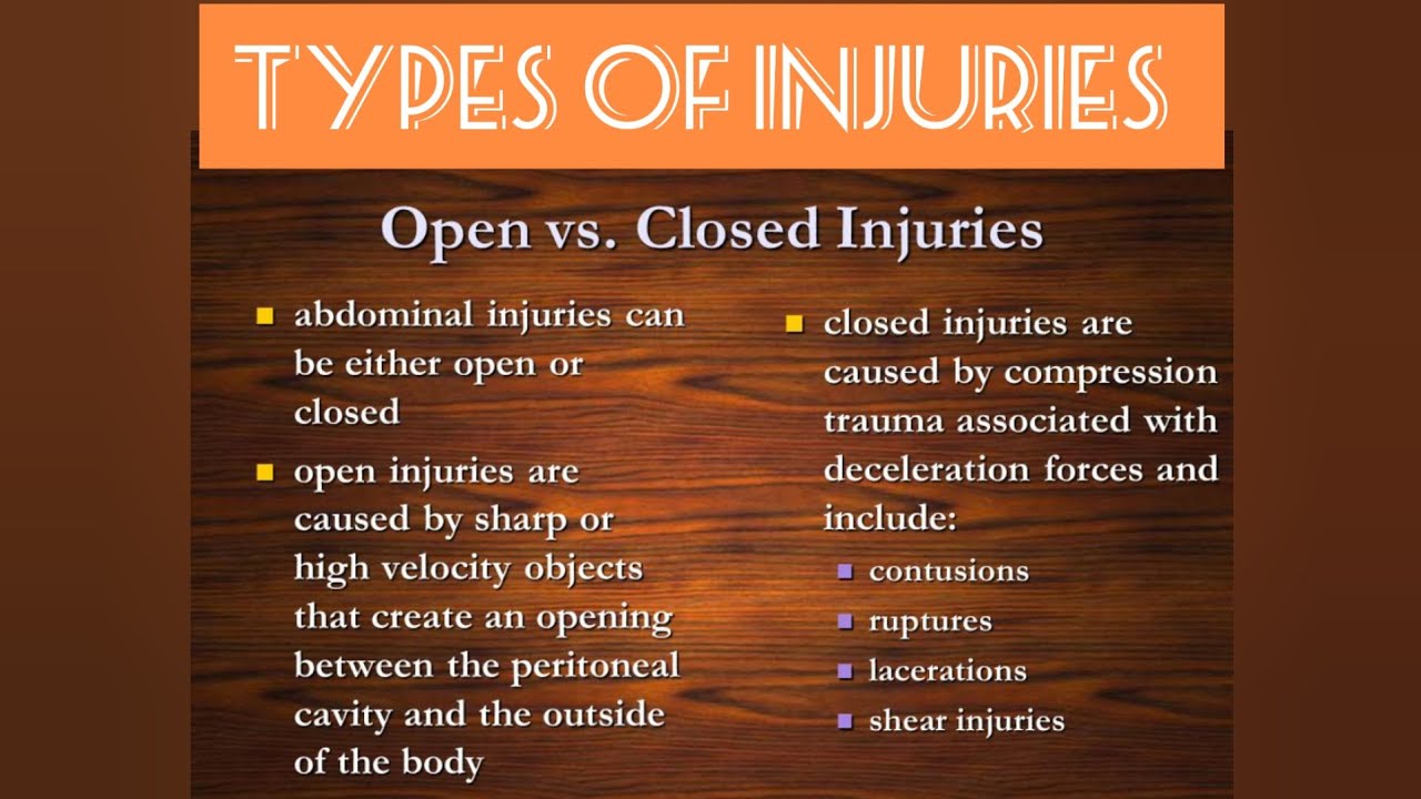 TYPES OF INJURIES | MLC | FORENSIC MEDICINE
