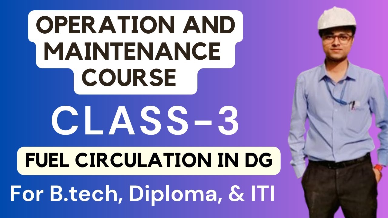 Fuel Circulation in DG Set | Operation And Maintenance Course Free #generator #fuel #circulation