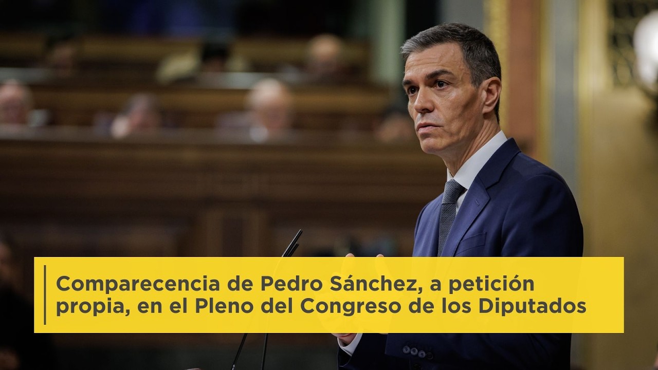 Pedro Sánchez continúa su comparecencia, a petición propia, en el Pleno del Congreso