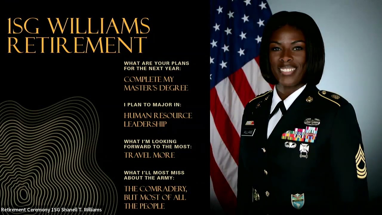 1SG Williams’ Army Retirement Ceremony