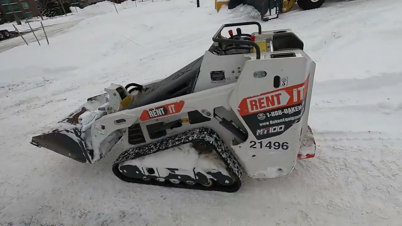 Plowing Through a Massive Snowstorm with the Bobcat MT100