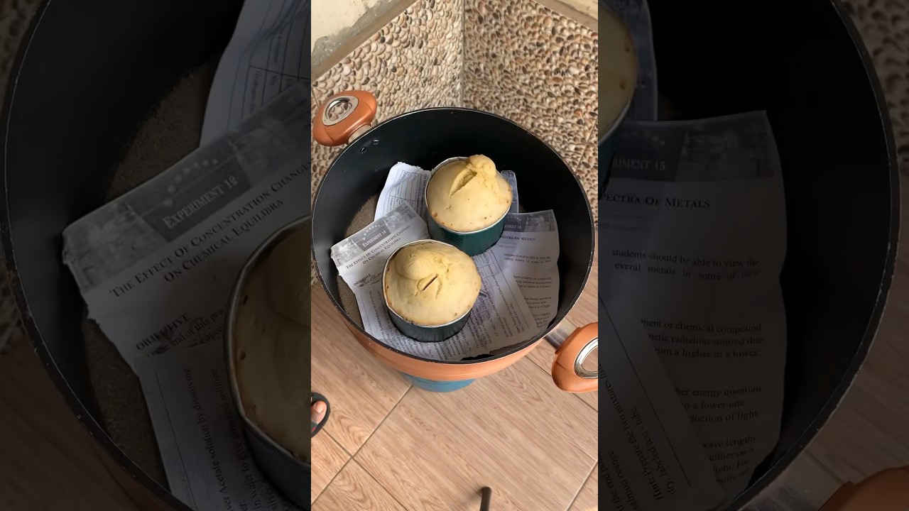 I used sand to bake a cake