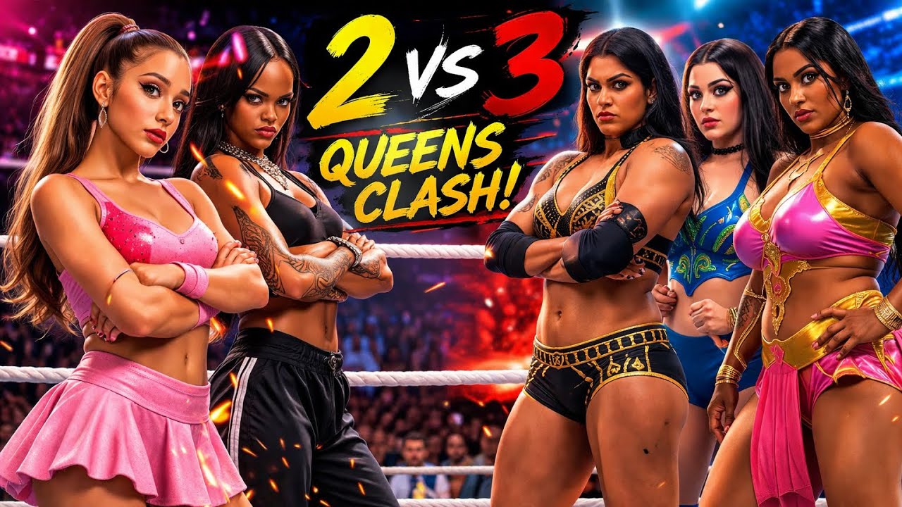 Ariana Grande & Rihanna vs. Lakshmi Shahaji, Kali Divya, Kaiva Kari 🇮🇳💝 WWE 2K22