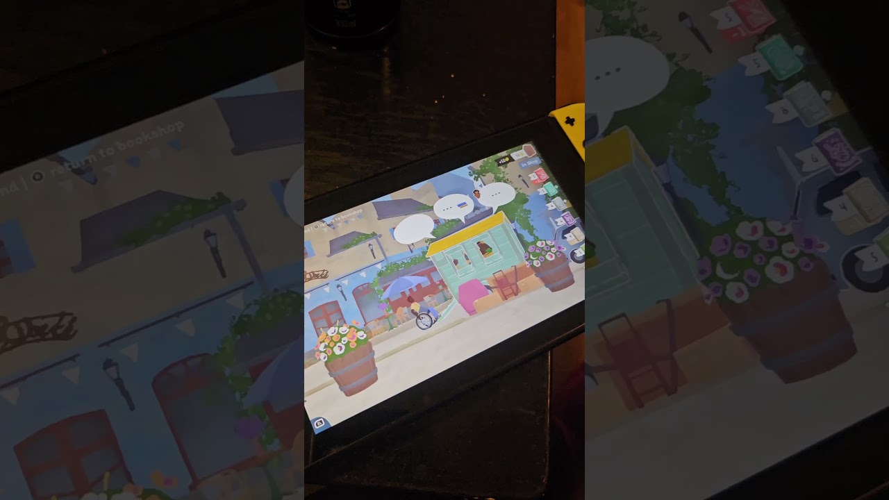 Bookish game, tiny Bookshop #booktube #switch #switchgames #writer #cozygaming