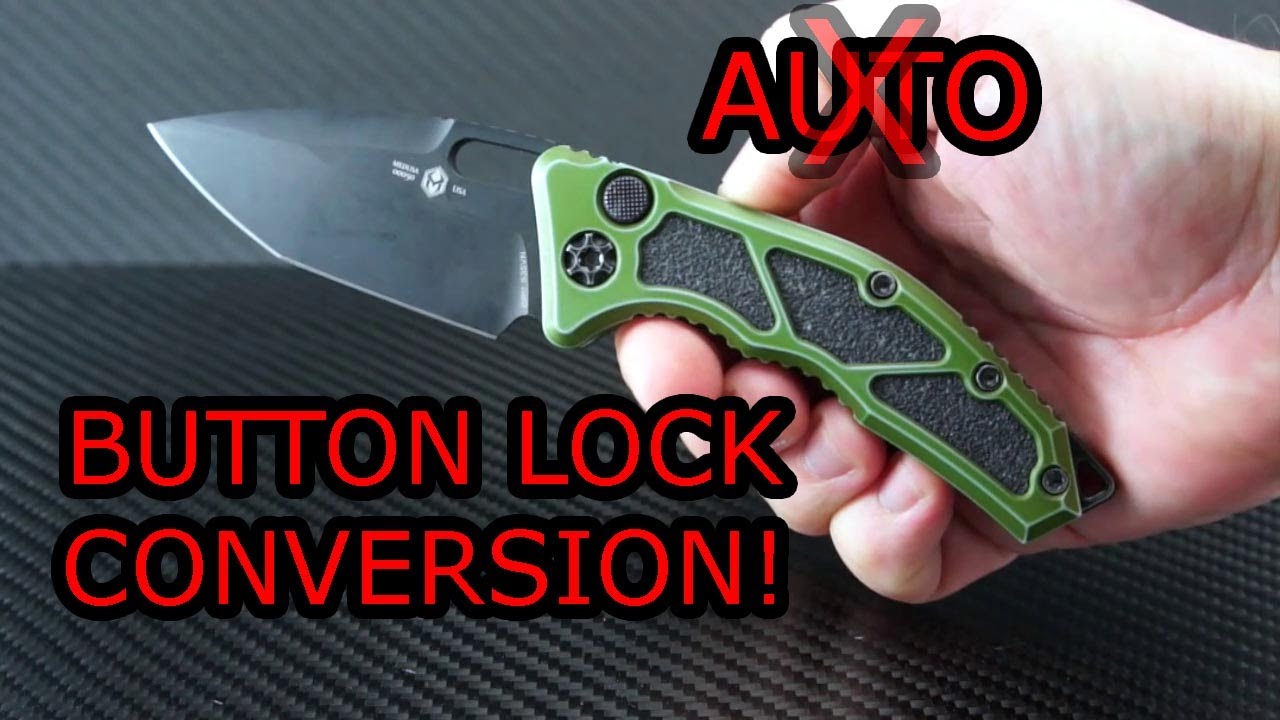 Heretic Knives Medusa Auto Button Lock Conversion