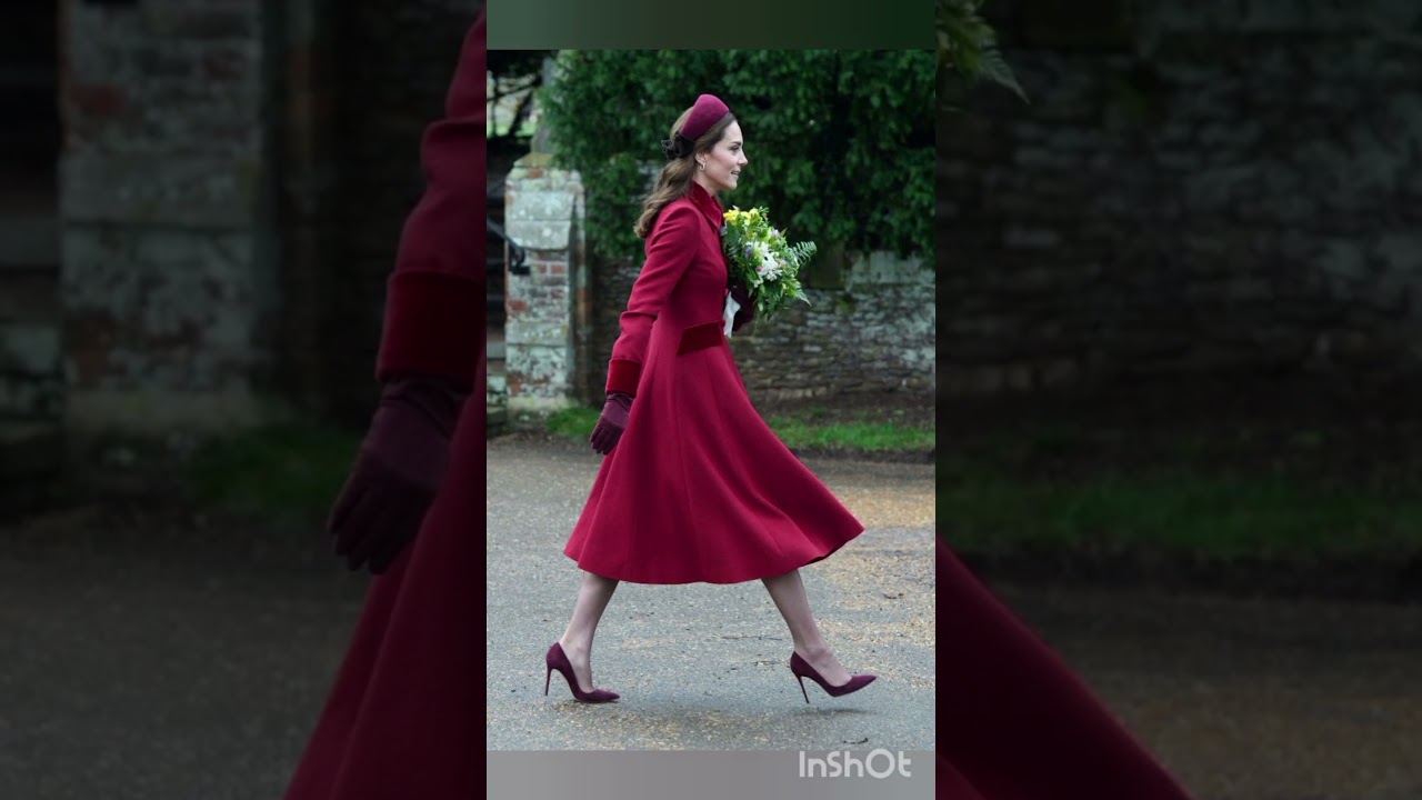 Kate Middleton in Red dress 👗 #cambridgefamily #fashion #katemiddletion #britishroyalfamily #style