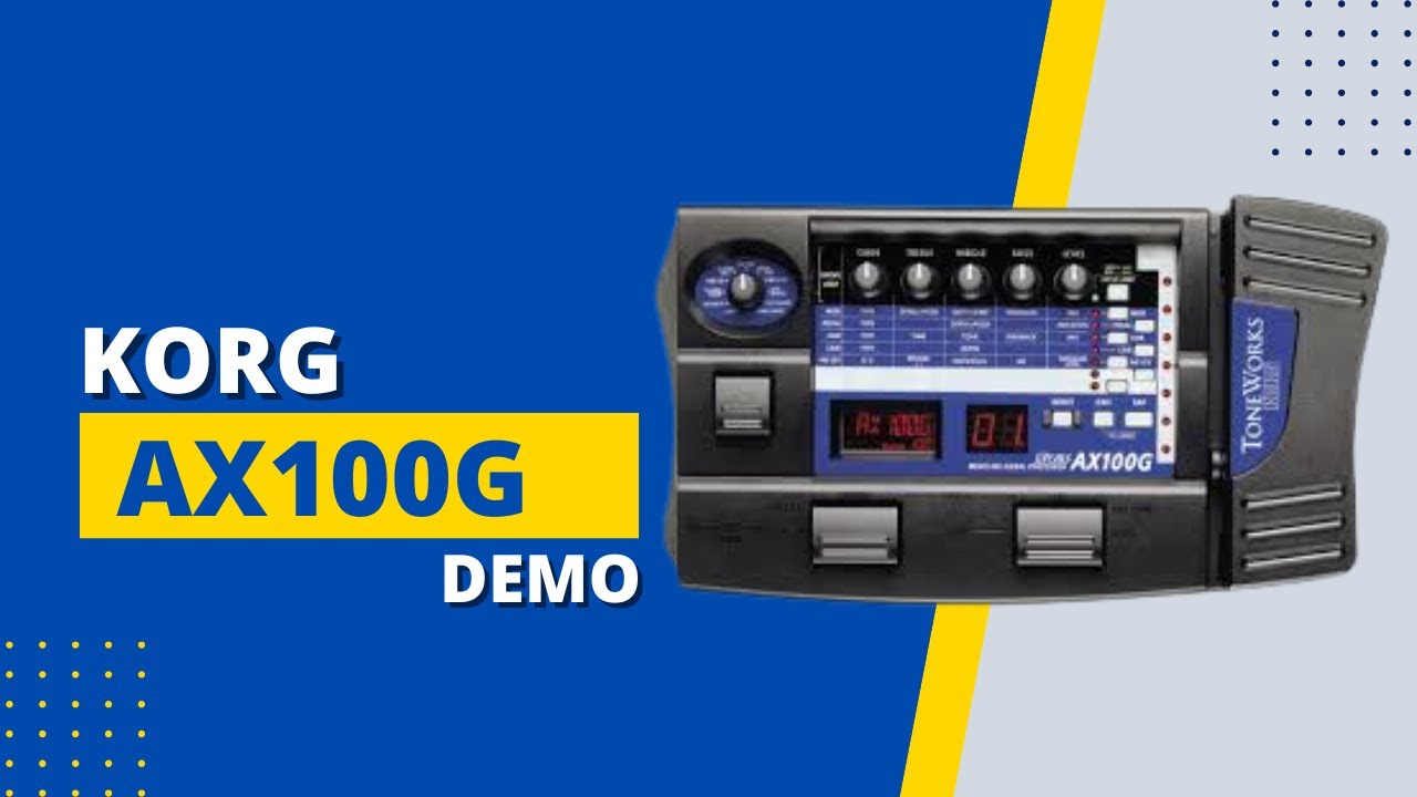 Korg AX100G Guitar Multieffects Presets Playthrough