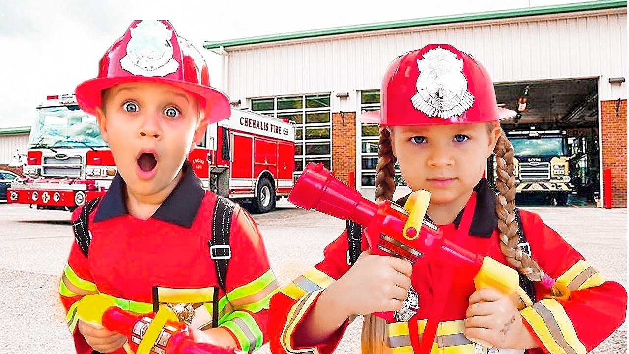 Roma and Diana Learn About Professions