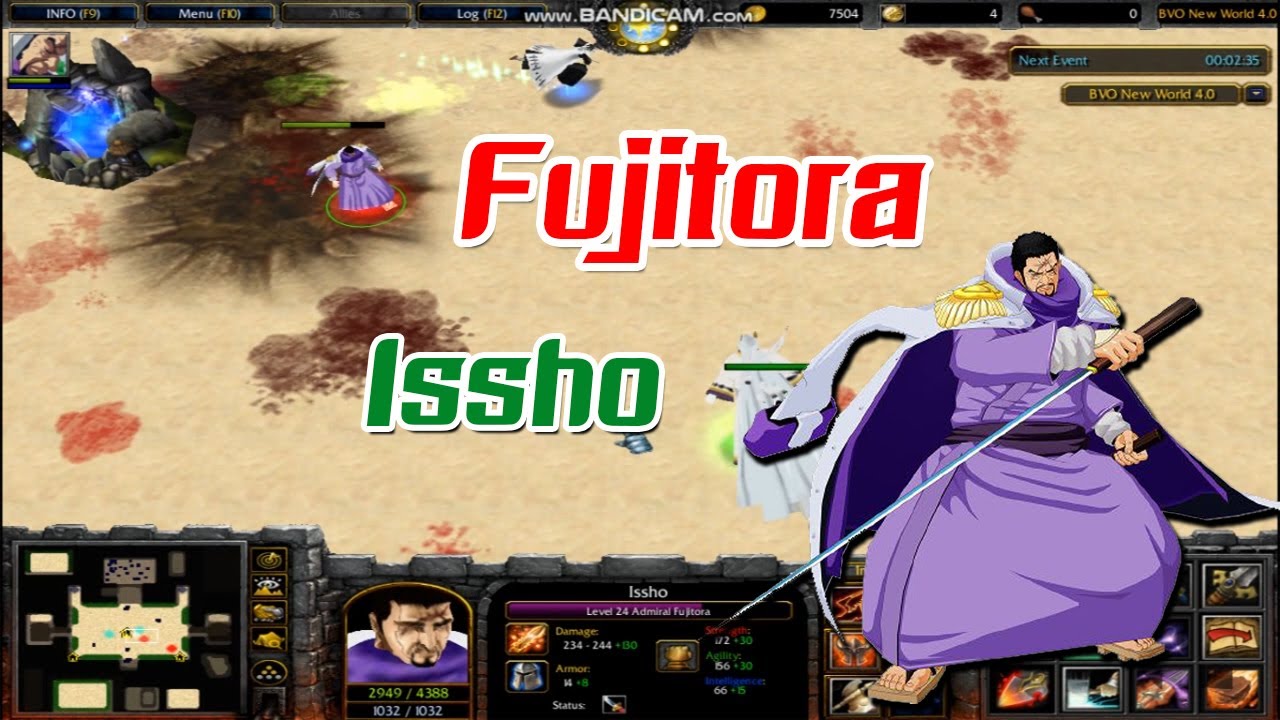Warcraft 3 The Frozen map BVO New World 4.0 (Fujitora Issho)