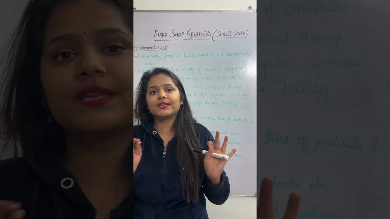 Small scale Fixed shop retailers (part-1)| Study with Shruti Gupta
