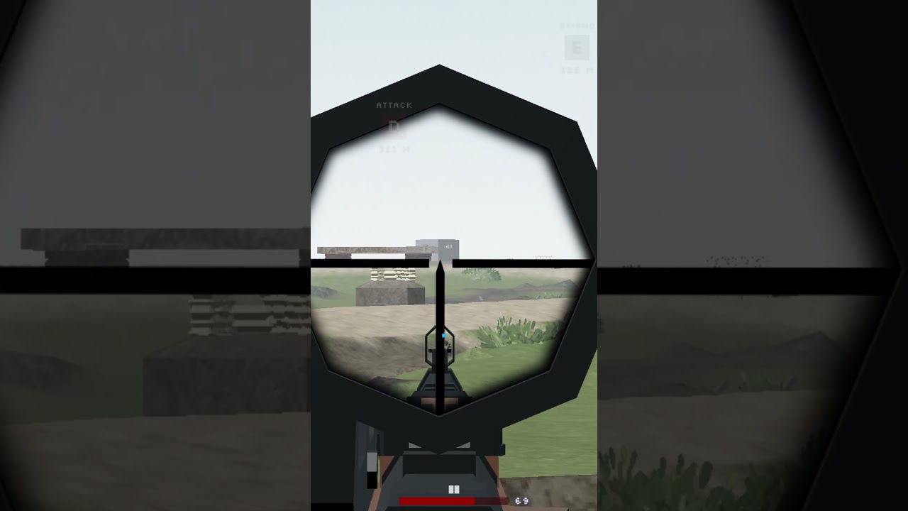 Insane Long Headshot in Roblox: Scorched Earth #roblox
