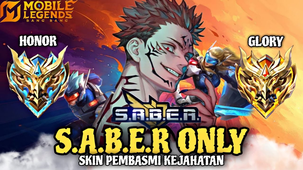 Namatin Mobile Legends tapi Skin S.A.B.E.R Only