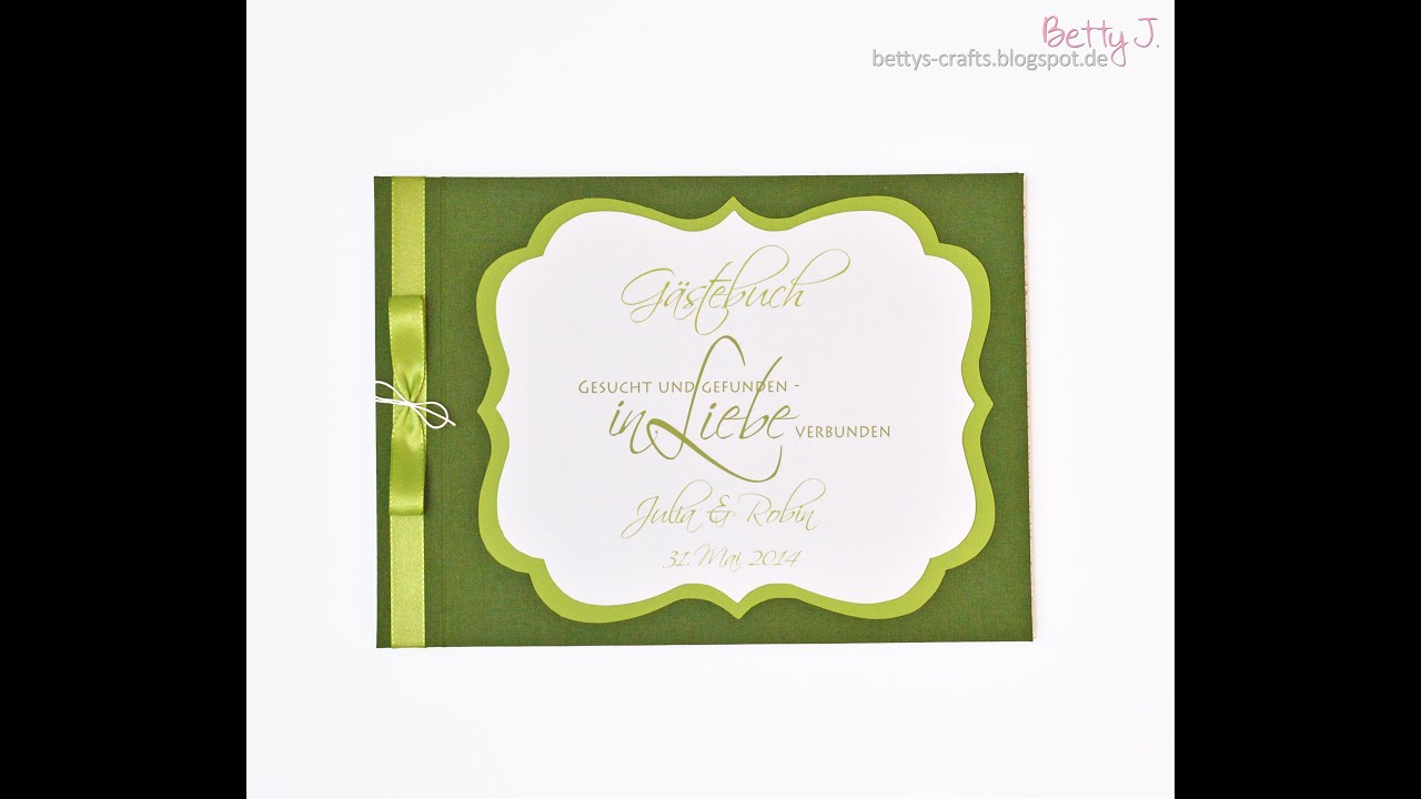 Hochzeits-Gästebuch mit Buchschrauben-Bindung/wedding guest book