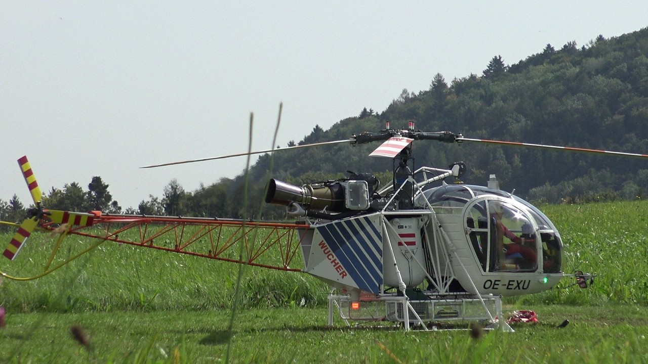 Fire brigade Operation Alouette 3 LAMA RC Scale Turbine Helicopter