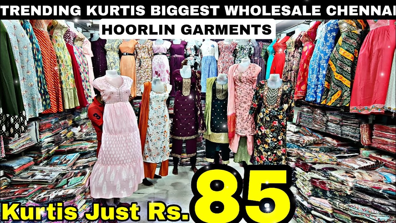 Tamilnadu Biggest Kurtis Wholesale Shop😍😍 || HOORLIN GARMENTS || Trendy kurtis cheapest price 👌🏻👌🏻