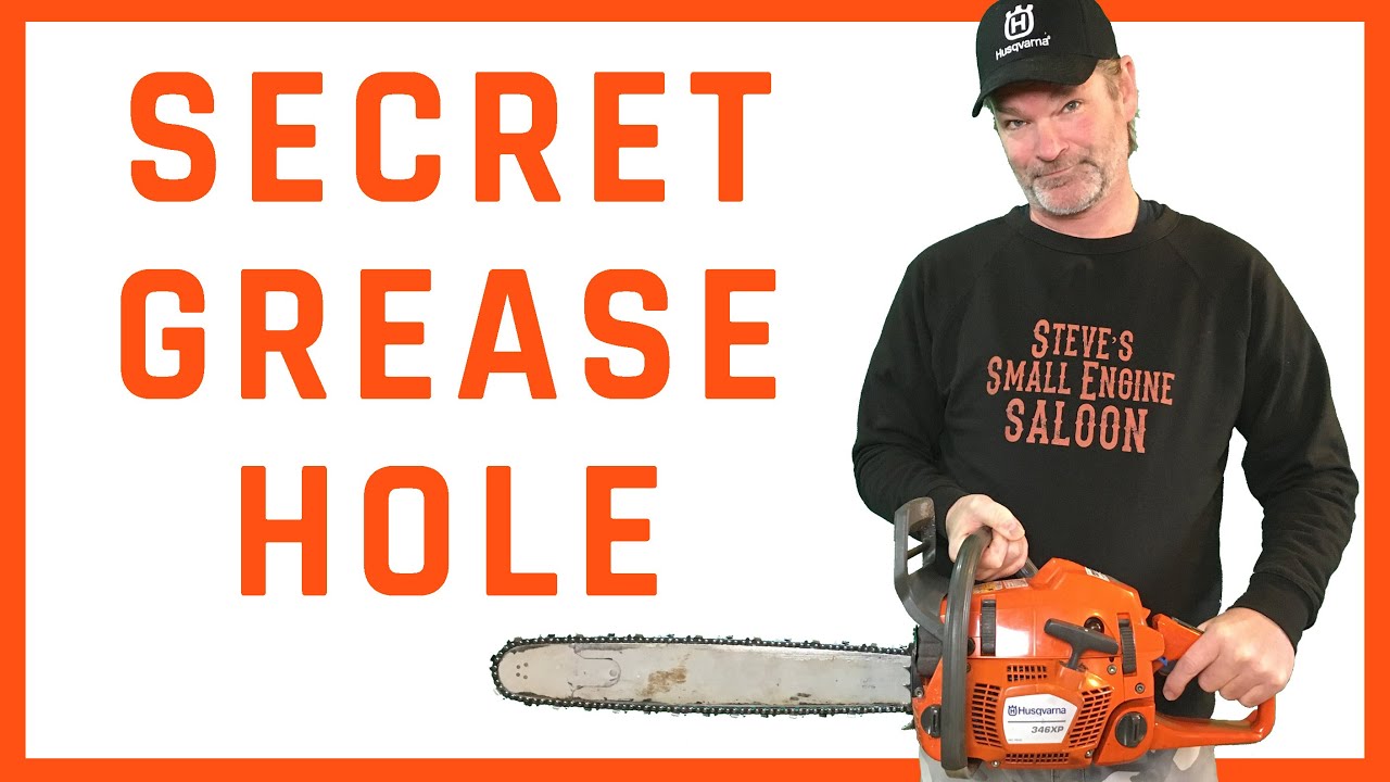 WOW! Hidden Greasing Spot On A Chain Saw