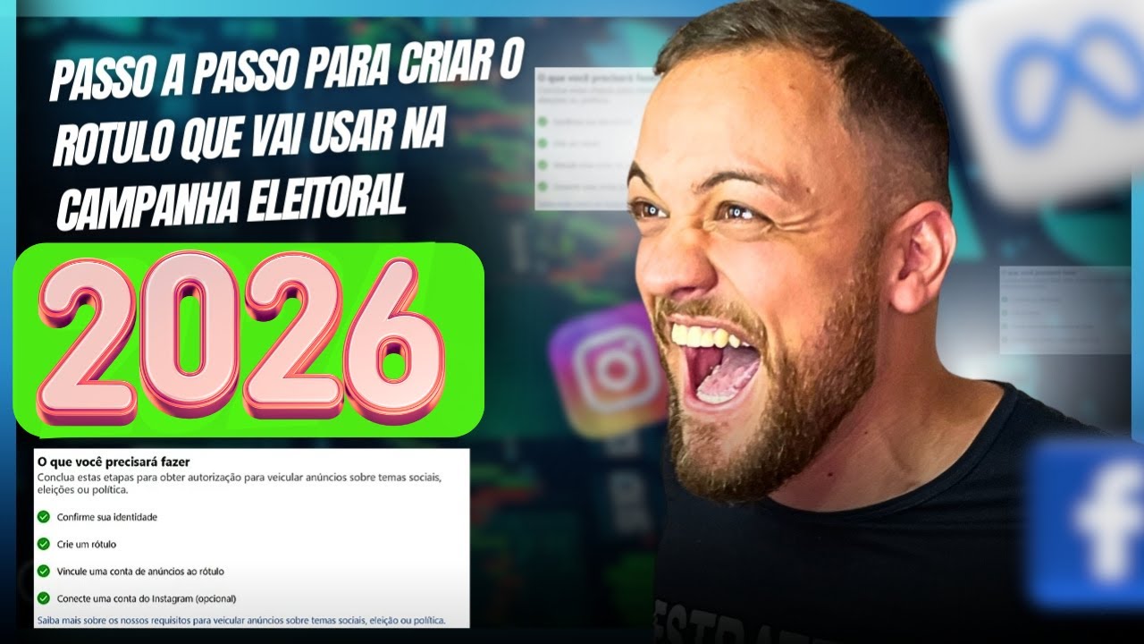 Como criar R&oacute;tulo de campanha eleitoral em 2026, Rotulo eleitoral no facebook ADS 2026