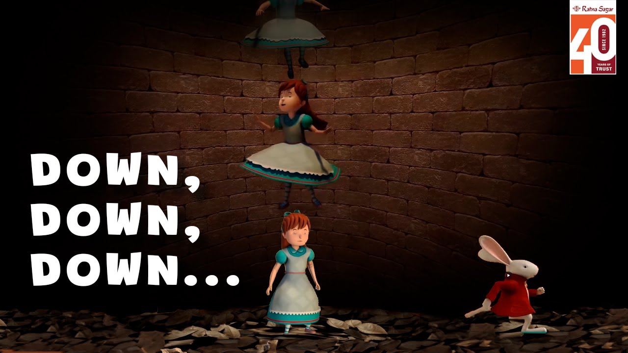 Down, Down, Down | Alice Encounters A Rabbit | 3D Animation by Ratna Sagar