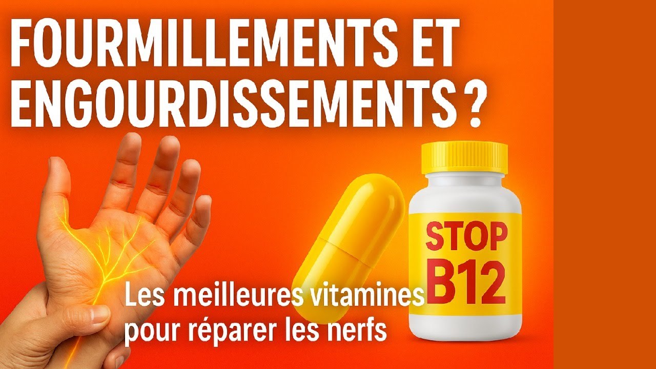 Engourdissements et picotements ? Ces vitamines peuvent r&eacute;parer vos nerfs naturellement.