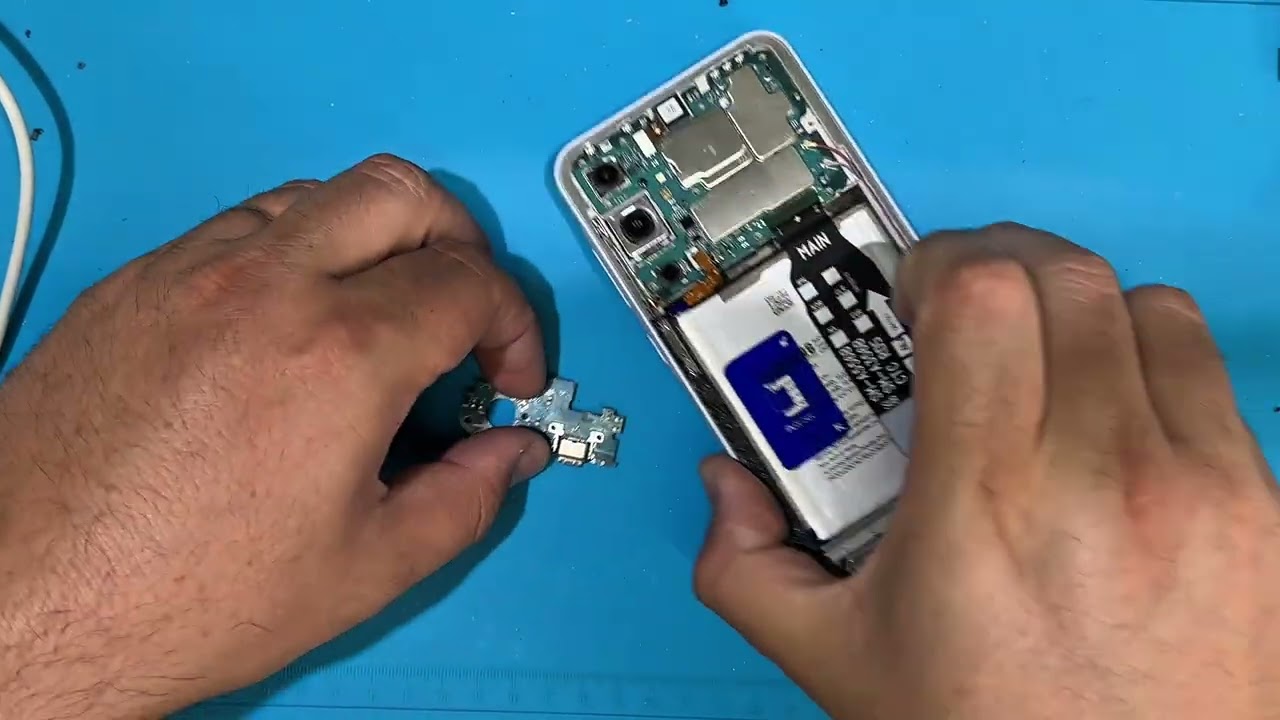 Samsung A35 umidade não carrega (água não sobe carga) solução 