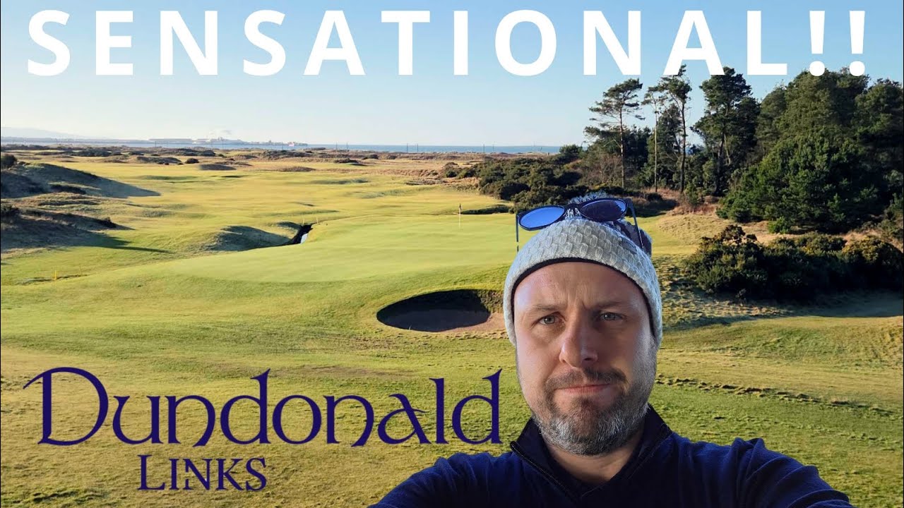 I visited Dundonald Links to play 18 holes! Wow, what a place!!