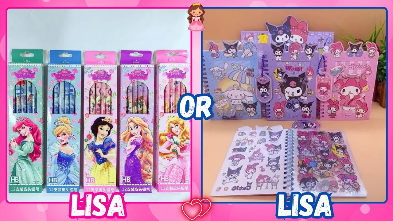 Lisa or Lena (School Supplies) 🥰💘 #lisa #lena #lisaorlena #viral #trending