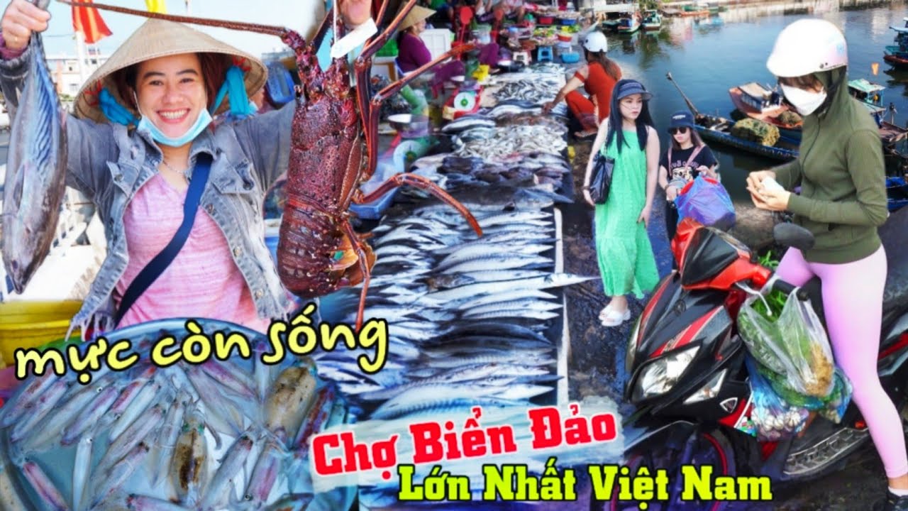 Lạc vào thế giới hải sản Chợ Dương Đông Phú Quốc Kiên Giang 2023
