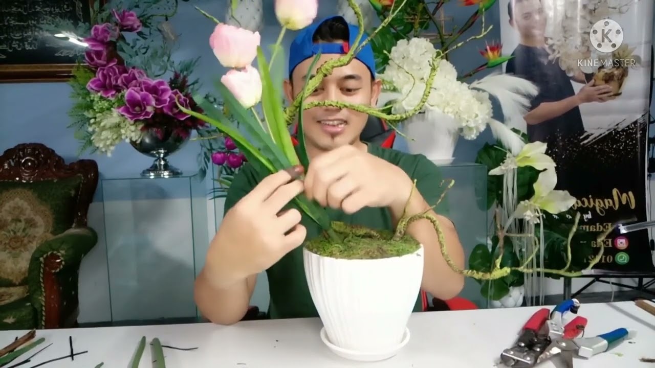 Gubahan Senang & Cantik ,Bunga Tulip by Abang Orked Edaman Deco