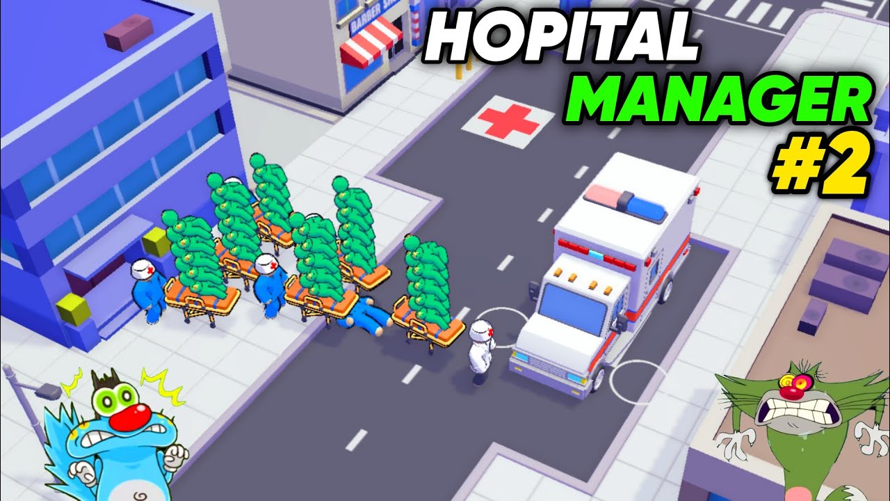 Oggy Opened World Best Hospital in Hospital Manager Game | With Jack And Shinchan | Oggy Game