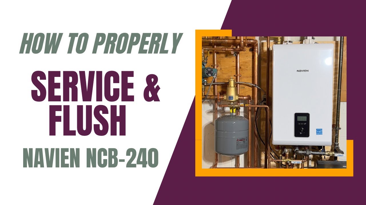 Как очистить и промыть котел Navien NCB-240 Combi
