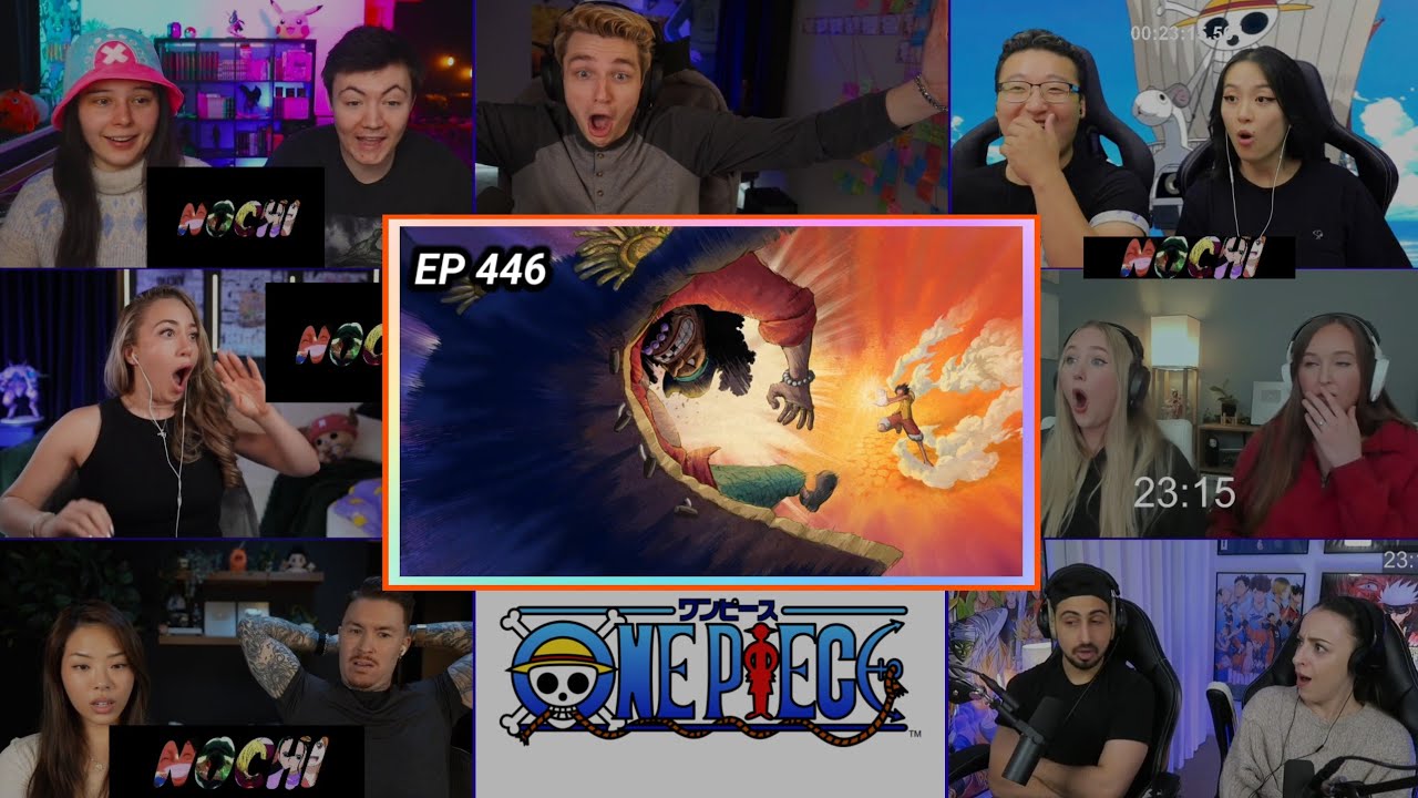 ONE PIECE | LUFFY VS BLACKBEARD!!! | EPISODE 446 | REACTION MASHUP | ワンピース