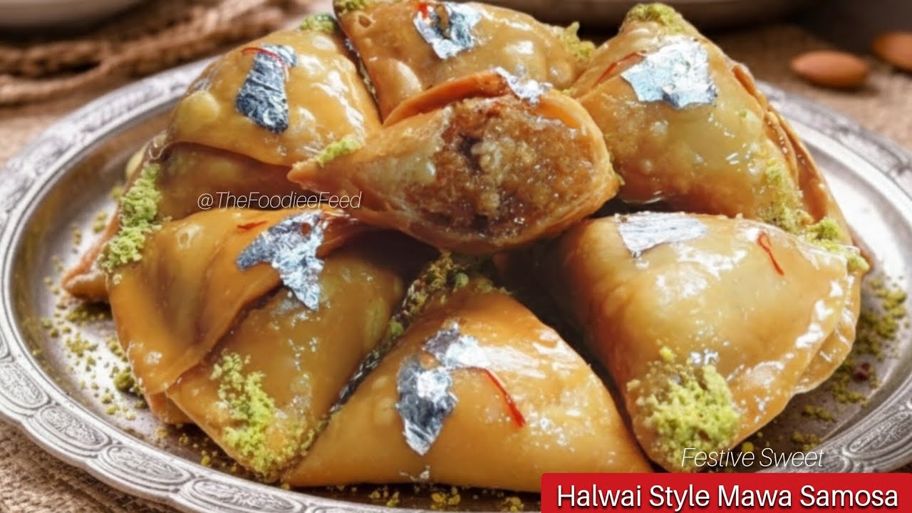 Crispy Mawa Samosa | Halwai-Style Iftaar Sweet 🌙 